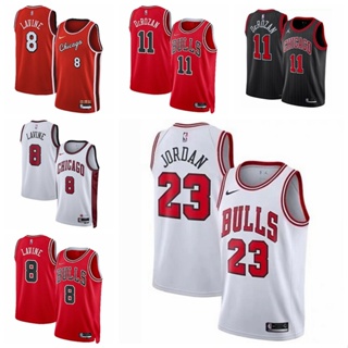 เสื้อกีฬาบาสเก็ตบอล ลายทีม NBA Chicago Bulls Michael Jordan DeRozan LaVine 2022-23 สําหรับเด็ก