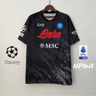 เสื้อกีฬาแขนสั้น ลายทีมชาติฟุตบอล Napoli 3rd 23 24 Fans ชุดเยือน ไซซ์ S - XXL