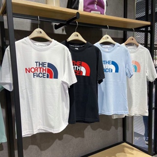 เสื้อยืดแขนสั้น พิมพ์ลายโลโก้ The North Face ขนาดใหญ่ สําหรับผู้ชาย และผู้หญิง NT7UN17