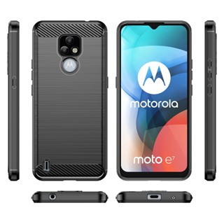 กรณี Motorola  E7 เคส ฝาครอบเคส Soft TPU Back Cover Shockproof Moto E7 Phone Casing