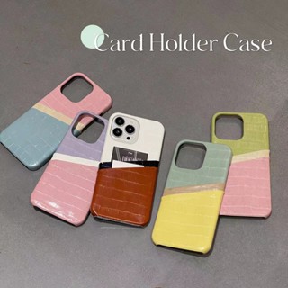 พร้อมส่ง เคสโทรศัพท์มือถือหนังจระเข้ ลายนูน พร้อมช่องใส่บัตร สําหรับ iphone14 14 pro 14promax 13 13 pro 13 proMax 12 12 pro 12 proMax 11 11 proMax