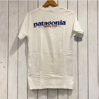 Patagonia เสื้อยืด คอกลม แขนสั้น ทรงหลวม เรียบง่าย สไตล์คลาสสิก สําหรับผู้ชาย และผู้หญิง