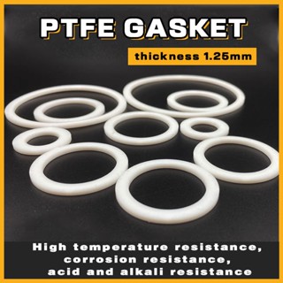 Ptfe แหวนปะเก็นเทฟลอน F4 หนา 1.25 มม. เส้นผ่านศูนย์กลาง 8 มม.-30 มม.