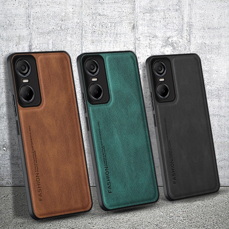 สําหรับ Tecno Pop 6 Pro BE8 เคสโทรศัพท์ปลอกหนังหรูหรา