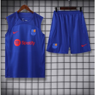 ชุดฝึกซ้อมฟุตบอล แขนกุด Barcelona 23/24|S-xxl