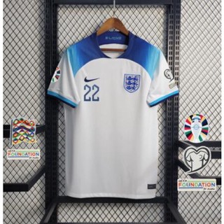 เสื้อกีฬาแขนสั้น ลายทีมชาติอังกฤษ 23 24 Fans version EURO Game suit S-2XL