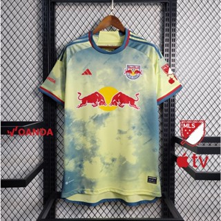 เสื้อกีฬาแขนสั้น ลายทีม New York RB away jersey 23 24 Fan version S-4XL