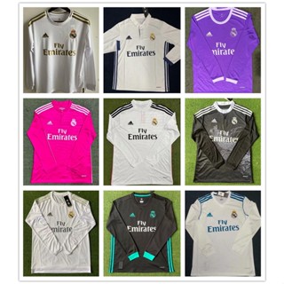 เสื้อกีฬาแขนยาว ลายทีมชาติฟุตบอล Real Madrid 2014 2015 2016 ชุดเหย้า Ronaldo Fan Edition 2017 2018 2019