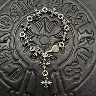 Chrome Hearts สร้อยข้อมือโครเมี่ยม จี้ไม้กางเขน เครื่องประดับ สไตล์พังก์ วินเทจ หรูหรา สําหรับงานปาร์ตี้