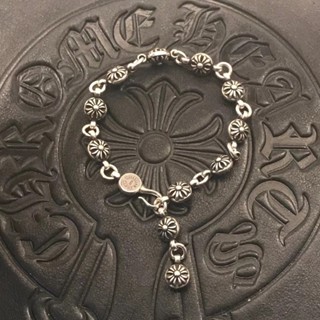 Chrome HEARTS สร้อยข้อมือเงิน 925 สไตล์ฮิปฮอป วินเทจ เครื่องประดับงานรื่นเริง ปาร์ตี้