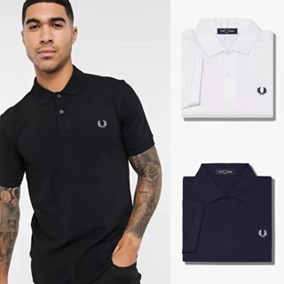 เสื้อโปโลแขนสั้น ผ้าฝ้าย แบบบาง ปักลาย Fred perry อเนกประสงค์