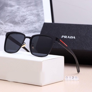 Prada แว่นตากันแดด เลนส์โพลาไรซ์ ป้องกันรังสียูวี แฟชั่นฤดูร้อน สําหรับผู้ชาย และผู้หญิง