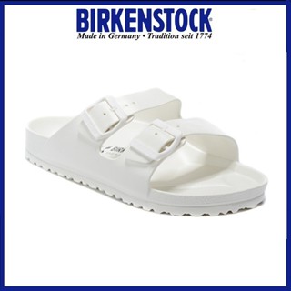 Birkenstock รองเท้าแตะลําลอง EVA กันน้ํา สีขาว สําหรับผู้ชาย และผู้หญิง เหมาะกับการเดินชายหาด ไซซ์ 37-43