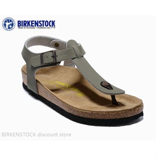 Birkenstock Kairo รองเท้าแตะ คลาสสิก สีเทา สําหรับผู้ชาย ผู้หญิง ไซซ์ 34-45