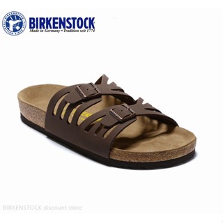 Birkenstock Granada รองเท้าแตะลําลอง สําหรับผู้ชาย ผู้หญิง สไตล์คลาสสิค สีน้ําตาล ไซส์ 34-44