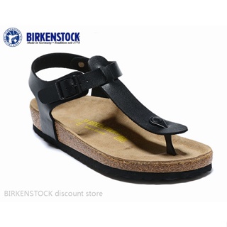 Birkenstock Kairo รองเท้าแตะ สีดําด้าน สไตล์คลาสสิก สําหรับผู้ชาย ผู้หญิง ไซซ์ 34-45