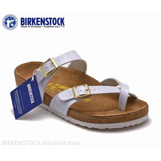 Birkenstock Mayari รองเท้าแตะกระจก สีขาว สไตล์คลาสสิก สําหรับผู้ชาย ผู้หญิง ไซซ์ 34-46