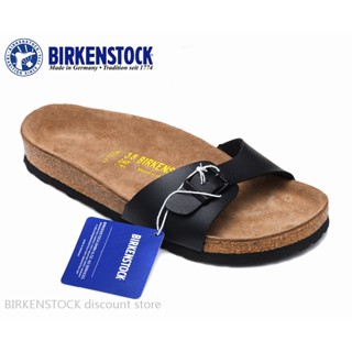 Birkenstock Madrid รองเท้าแตะ เนื้อแมตต์ สีดํา คลาสสิก สําหรับผู้ชาย ผู้หญิง 34-44