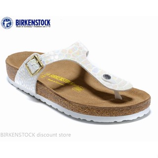 Birkenstock Gizeh รองเท้าแตะ ลายงู คลาสสิก สีสันสดใส สําหรับผู้ชาย ผู้หญิง 34-46