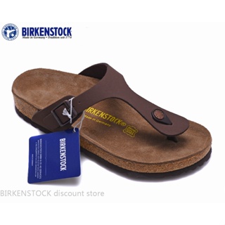 Birkenstock Gizeh รองเท้าแตะ คลาสสิก สีน้ําตาล สําหรับผู้ชาย ผู้หญิง 34-46