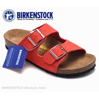 Birkenstock Arizona รองเท้าแตะ หนังกลับ สําหรับผู้ชาย ผู้หญิง ไซซ์ 34-46