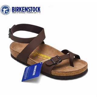 Birkenstock yara รองเท้าแตะ คลาสสิก สีน้ําตาล สําหรับผู้หญิง 34-43