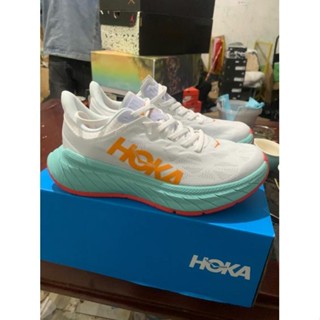 [พร้อมส่ง] ขายดี HOKA ONE Carbon X2 รองเท้าวิ่ง ดูดซับแรงกระแทก สีขาว สีส้ม 2022