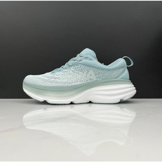 [พร้อมส่ง] Hoka ONE Bondi8 รองเท้าวิ่ง สีฟ้าน้ําแข็ง สําหรับผู้ชาย และผู้หญิง 2023