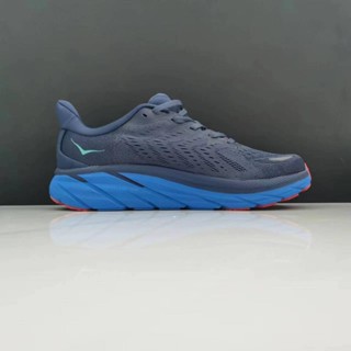 [พร้อมส่ง] Hoka ONE Clifton 8 Shock รองเท้าวิ่ง ดูดซับแรงกระแทก สีน้ําเงินกรมท่า 2023