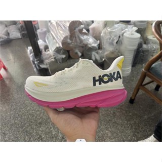 [พร้อมส่ง] Hoka ONE Clifton 9 รองเท้าผ้าใบ รองเท้าวิ่ง ดูดซับแรงกระแทก สีเบจ 2023