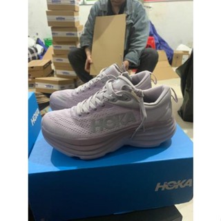 [พร้อมส่ง] Hoka ONE Bondi8 รองเท้าวิ่ง ดูดซับแรงกระแทก สีม่วง 2023