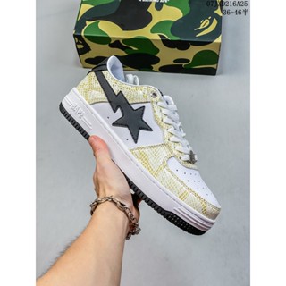 รองเท้าผ้าใบลําลอง รุ่น Bape Godfather nigo Brand Bape Sta &lt; Tokyo} เข้ากับทุกการแต่งกาย สไตล์คลาสสิก เหมาะกับการเล่นกีฬา