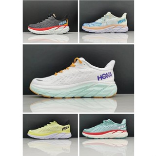 รองเท้าผ้าใบลําลอง รุ่น HOKA ONE Clifton 8 น้ําหนักเบา ระบายอากาศได้ดี ของแท้ เหมาะกับการวิ่ง