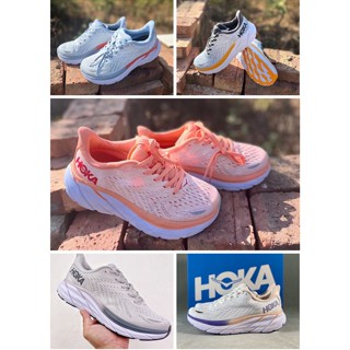 Hoka ONE ONE Clifton 8 รองเท้าผ้าใบลําลองแฟชั่น ระบายอากาศ น้ําหนักเบา เหมาะกับการวิ่ง ออกกําลังกาย