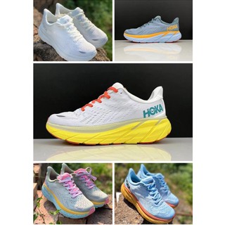 Hoka ONE ONE Clifton 8 รองเท้าผ้าใบลําลองแฟชั่น ระบายอากาศ น้ําหนักเบา เหมาะกับการวิ่ง ออกกําลังกาย