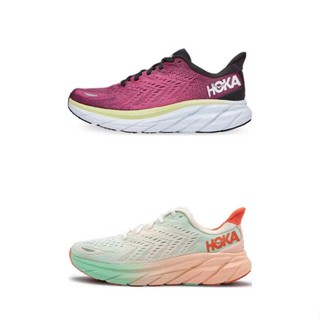 Hoka ONE ONE Clifton 8 รองเท้าผ้าใบลําลองแฟชั่น ระบายอากาศ น้ําหนักเบา เหมาะกับการวิ่ง ออกกําลังกาย