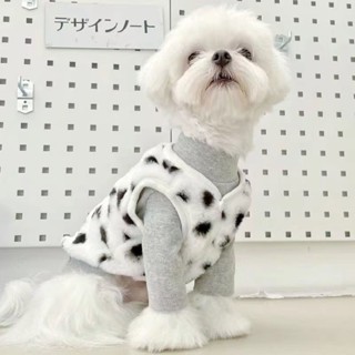 เสื้อกั๊กสัตว์เลี้ยง ขนาดเล็ก ลาย Bichon Schnauzer แฟชั่นฤดูใบไม้ร่วง และฤดูหนาว สําหรับสุนัข แมว