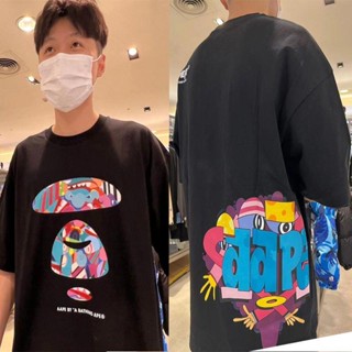 Aape เสื้อยืดคอกลม แขนสั้น พิมพ์ลายตัวอักษร ทรงหลวม สไตล์คลาสสิก แฟชั่นฤดูร้อน