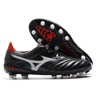 Mizuno MORELIA NEO III PRO FG รองเท้าฟุตบอลหนัง ระบายอากาศ แบบพกพา สําหรับผู้ชาย ไซซ์ 39-45