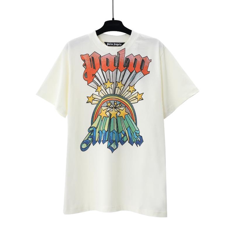 พร้อมส่ง เสื้อยืดแขนสั้น ผ้าฝ้ายแท้ พิมพ์ลายนางฟ้า PA สไตล์ใหม่