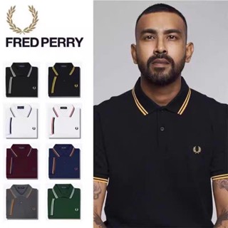 Fred perry เสื้อโปโลแขนสั้นลําลอง เนื้อผ้าฝ้าย ปักลายหูข้าวสาลี เหมาะกับฤดูร้อน สําหรับผู้ชาย 2023