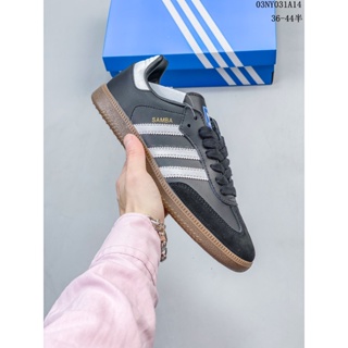 Adidas Originals Samba Vegan OG Sampa Dance Series รองเท้าผ้าใบลําลอง ข้อสั้น เข้ากับทุกการแต่งกาย สไตล์เยอรมัน สําหรับผู้ชาย เหมาะกับการเล่นกีฬา