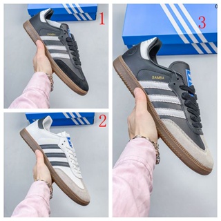 Adidas Originals Samba Vegan OG Sampa Dance Series รองเท้าผ้าใบลําลอง ข้อสั้น เข้ากับทุกการแต่งกาย สไตล์เยอรมัน สําหรับผู้ชาย เหมาะกับการเล่นกีฬา