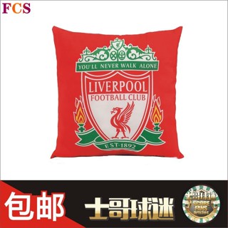 [FCS] หมอนทรงสี่เหลี่ยม ลาย Liverpool สําหรับตกแต่งบ้าน รถยนต์✔ของสะสม ของขวัญเพื่อน แฟนฟุตบอล