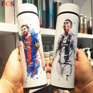 Fcs [พร้อมส่ง] เครื่องดูดฝุ่น ลายฟุตบอล Superstar✔ กระติกน้ําร้อนอัจฉริยะ รูป Messi C Rom Barbene Mahl พร้อมที่กรองชา DIY สําหรับแฟนฟุตบอล