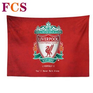 Fcsliverpool FC ทีมฟุตบอล em wall c✔ พรมพื้นหลัง ลายฟุตบอล Real Madrid LFC สําหรับห้องนอน ห้องนั่งเล่น หอพัก