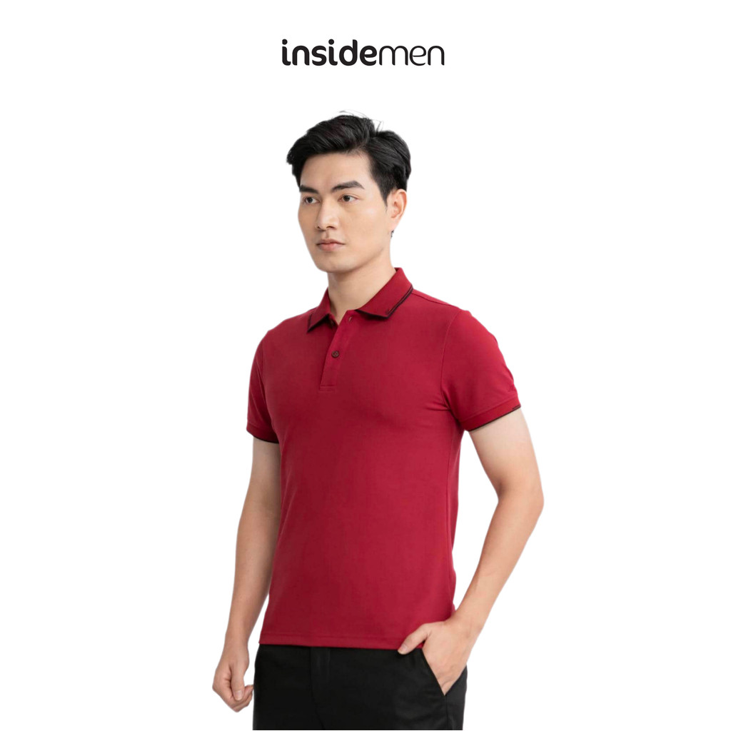 Aristino x Insidemen เสื้อโปโลผู้ชาย ผสมสีคอ ผ้าฝ้ายระบายอากาศ ดูดซับเหงื่อ IPS025S3