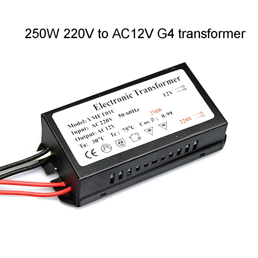[*SMARTCHOICE*] Halogen/Xenon Electronic Transformer Output 220V Input/12 VAC Output Transformer❀