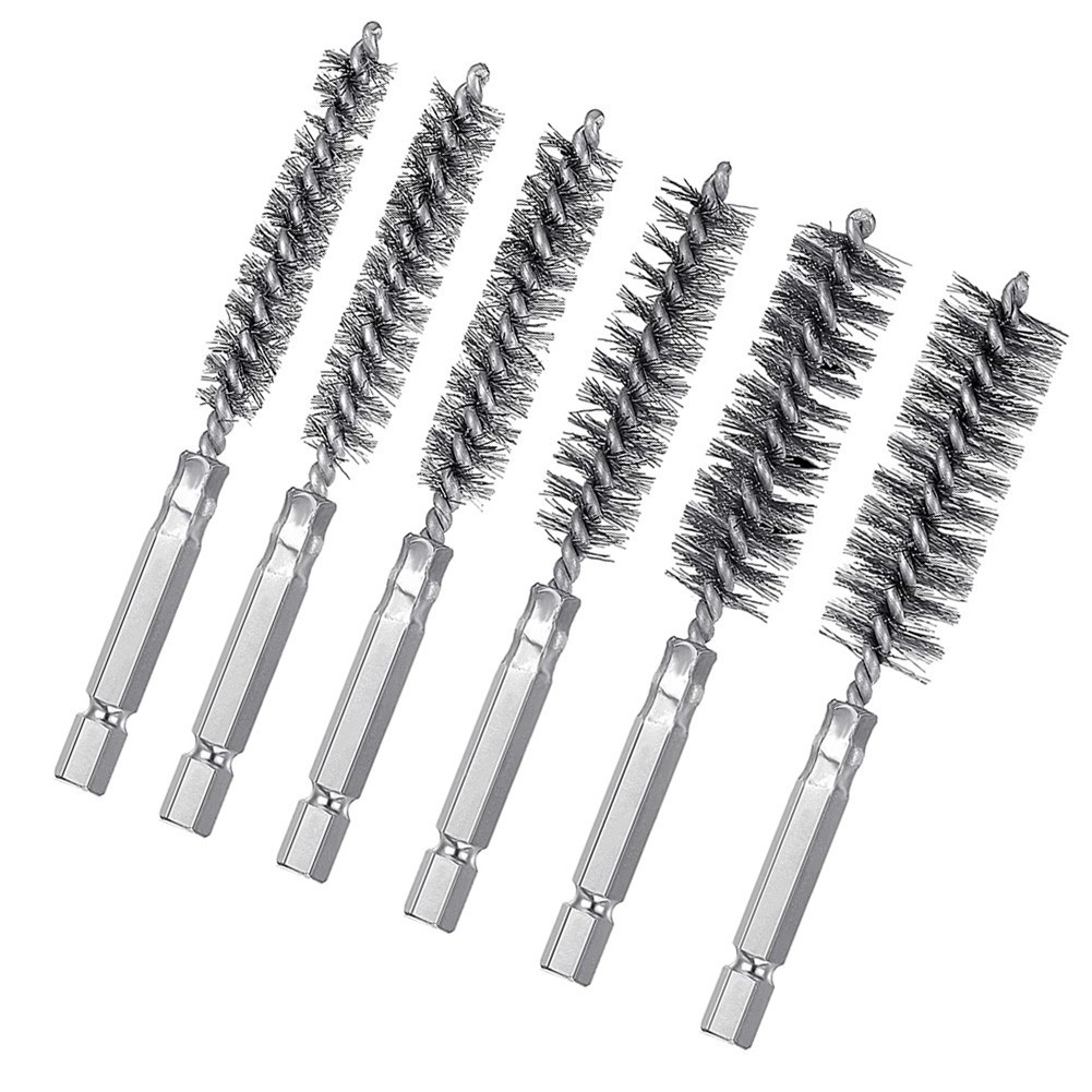 [*SMARTCHOICE*] 8-19mm Wire Tube Machinery Cleaning Brush Rust Cleaner Washing Polishing Tools❀