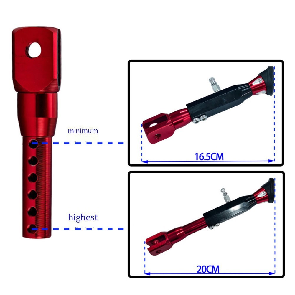 จัดส่งที่รวดเร็ว❤️รถจักรยานยนต์แบบปรับได้โลหะ Kick Stand Side Kick Stand สําหรับทนทาน Bracket